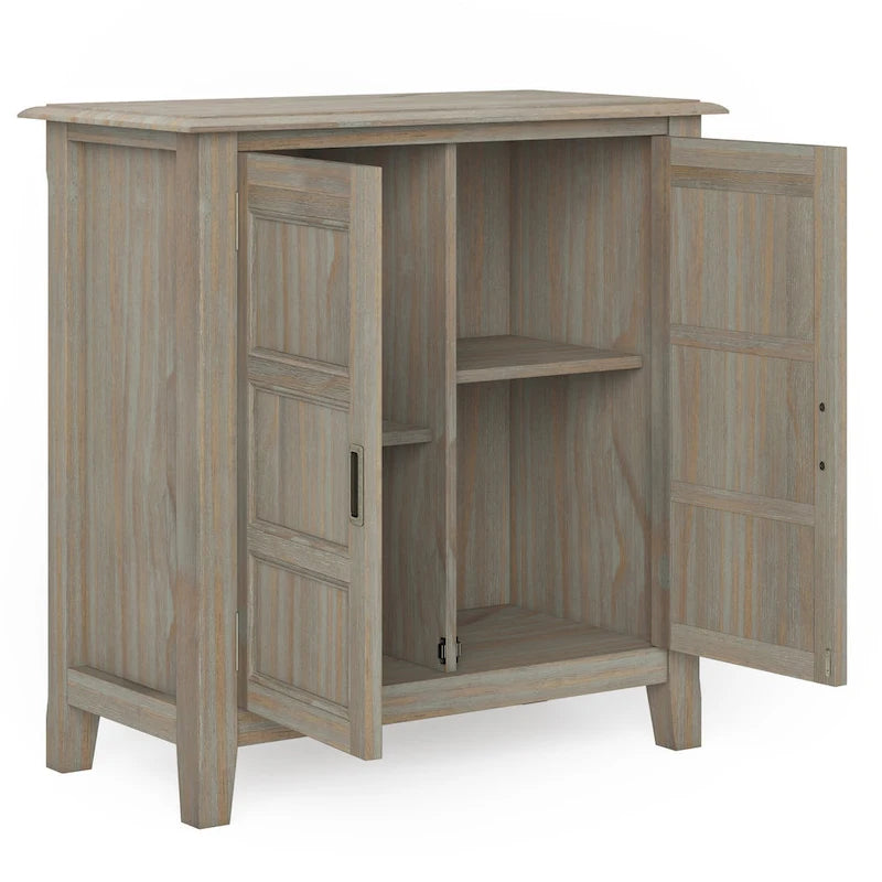 Meuble de rangement bas de transition, 2 portes, plusieurs coloris, 76 cm (L) x 35,5 cm (P) x 79 cm (H)