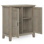 Meuble de rangement bas de transition, 2 portes, plusieurs coloris, 76 cm (L) x 35,5 cm (P) x 79 cm (H)
