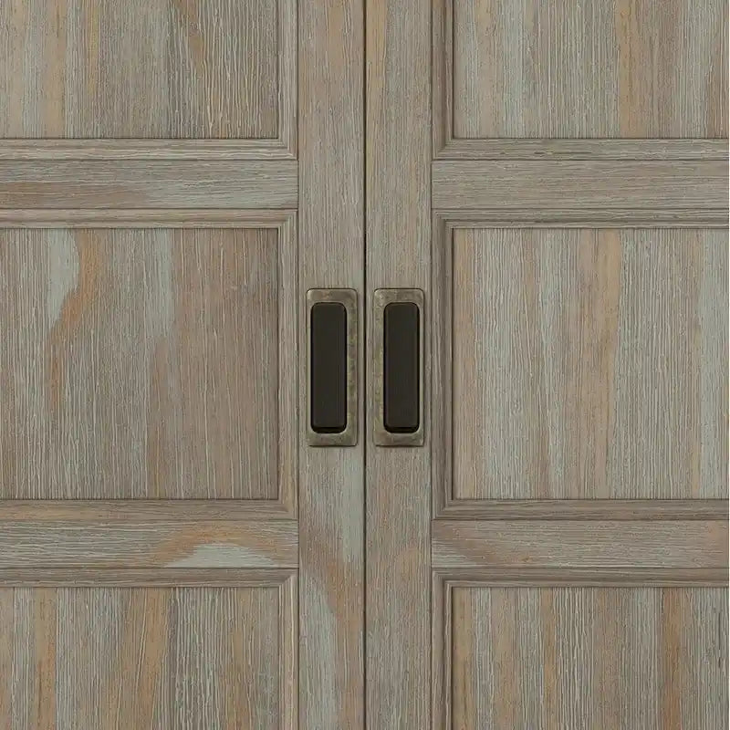 Meuble de rangement bas de transition, 2 portes, plusieurs coloris, 76 cm (L) x 35,5 cm (P) x 79 cm (H)