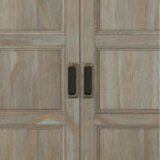Meuble de rangement bas de transition, 2 portes, plusieurs coloris, 76 cm (L) x 35,5 cm (P) x 79 cm (H)