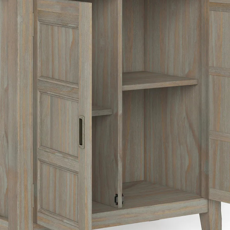 Meuble de rangement bas de transition, 2 portes, plusieurs coloris, 76 cm (L) x 35,5 cm (P) x 79 cm (H)