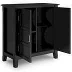 Meuble de rangement bas de transition, 2 portes, plusieurs coloris, 76 cm (L) x 35,5 cm (P) x 79 cm (H)