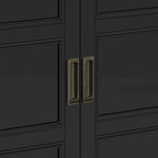 Meuble de rangement bas de transition, 2 portes, plusieurs coloris, 76 cm (L) x 35,5 cm (P) x 79 cm (H)