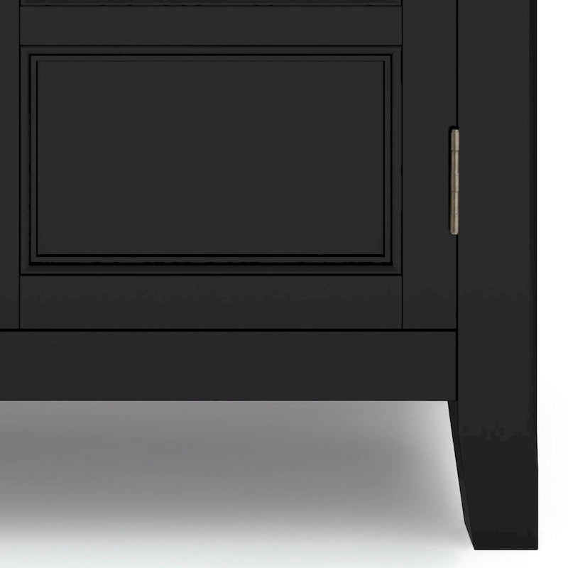 Meuble de rangement bas de transition, 2 portes, plusieurs coloris, 76 cm (L) x 35,5 cm (P) x 79 cm (H)