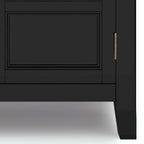 Meuble de rangement bas de transition, 2 portes, plusieurs coloris, 76 cm (L) x 35,5 cm (P) x 79 cm (H)