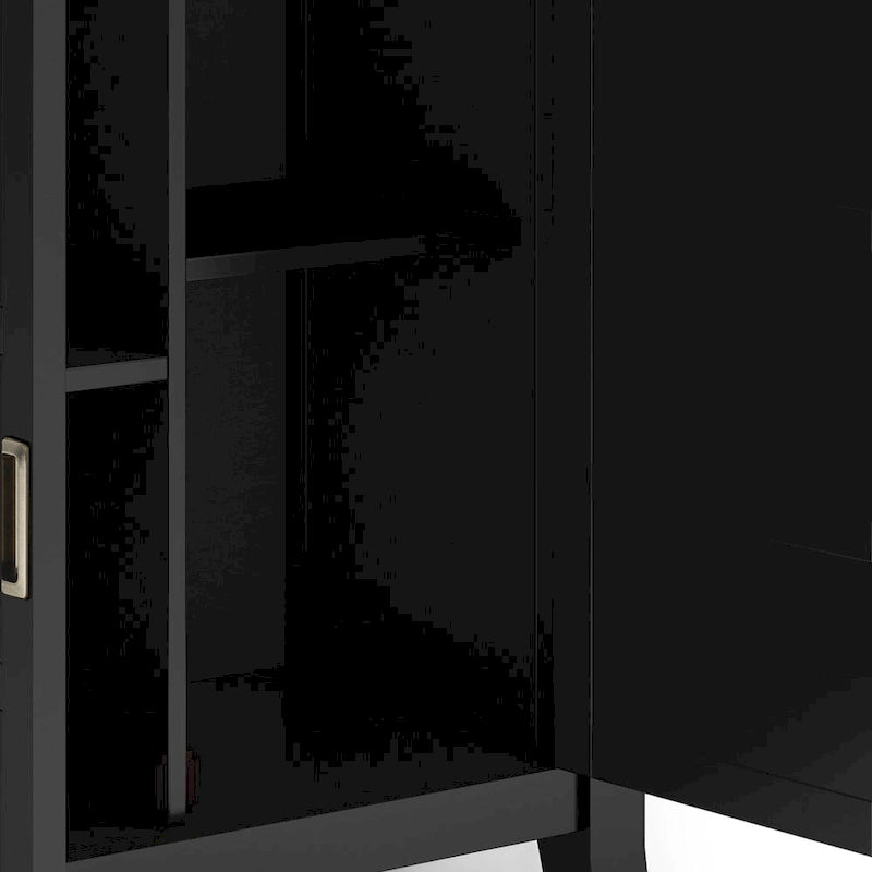Meuble de rangement bas de transition, 2 portes, plusieurs coloris, 76 cm (L) x 35,5 cm (P) x 79 cm (H)