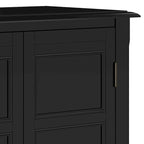 Meuble de rangement bas de transition, 2 portes, plusieurs coloris, 76 cm (L) x 35,5 cm (P) x 79 cm (H)