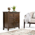 Meuble de rangement bas de transition, 2 portes, plusieurs coloris, 76 cm (L) x 35,5 cm (P) x 79 cm (H)