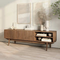 Meuble TV, marron/cappuccino/taupe, convient aux téléviseurs jusqu'à 65", largeur 45"/59"/71", pour 1 personne
