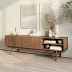 Meuble TV, marron/cappuccino/taupe, convient aux téléviseurs jusqu'à 65", largeur 45"/59"/71", pour 1 personne