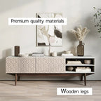 Meuble TV, marron/cappuccino/taupe, convient aux téléviseurs jusqu'à 65", largeur 45"/59"/71", pour 1 personne