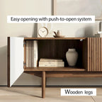 Meuble TV, marron/cappuccino/taupe, convient aux téléviseurs jusqu'à 65", largeur 45"/59"/71", pour 1 personne