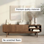 Meuble TV, marron/cappuccino/taupe, convient aux téléviseurs jusqu'à 65", largeur 45"/59"/71", pour 1 personne