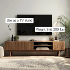 Meuble TV, marron/cappuccino/taupe, convient aux téléviseurs jusqu'à 65", largeur 45"/59"/71", pour 1 personne
