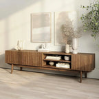 Meuble TV, marron/cappuccino/taupe, convient aux téléviseurs jusqu'à 65", largeur 45"/59"/71", pour 1 personne