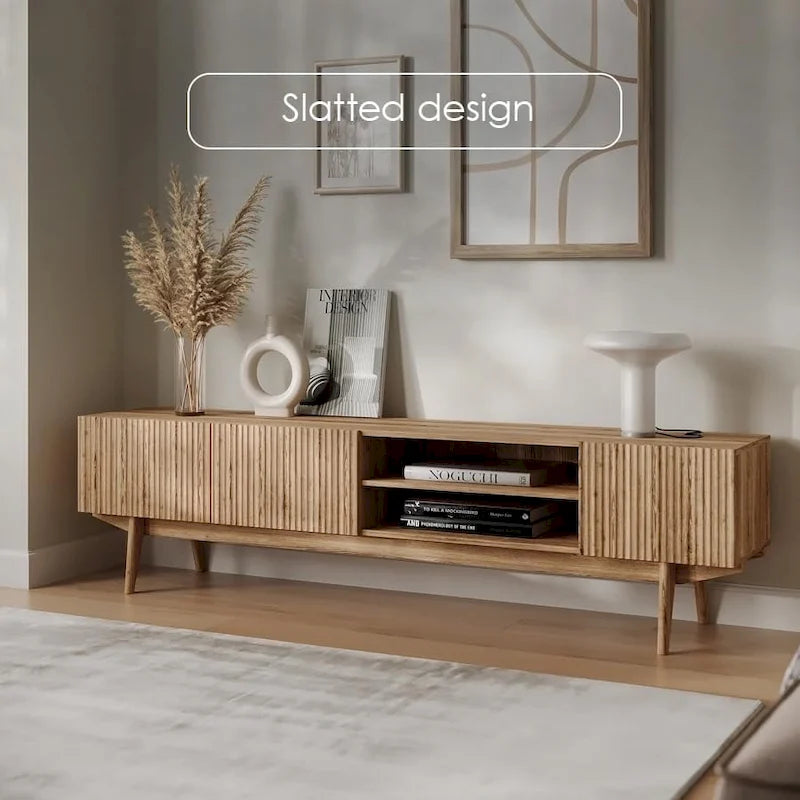 Meuble TV, marron/cappuccino/taupe, convient aux téléviseurs jusqu'à 65", largeur 45"/59"/71", pour 1 personne
