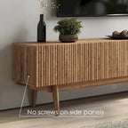 Meuble TV, marron/cappuccino/taupe, convient aux téléviseurs jusqu'à 65", largeur 45"/59"/71", pour 1 personne