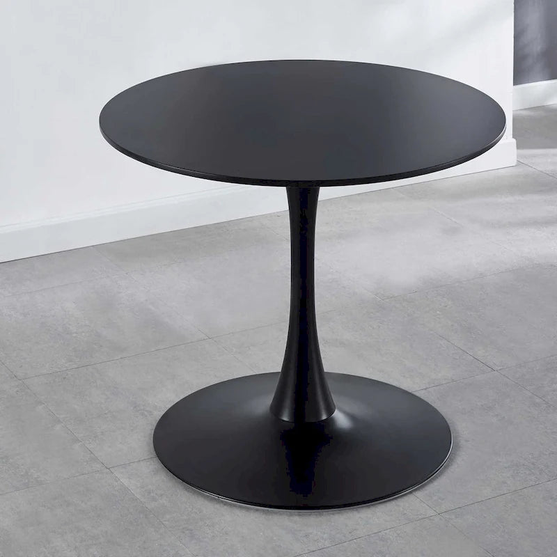 31.5 Tulip Table Mid-century Dining Table for 2-4 people With Round Mdf Table Top, Pedestal Dining Table, Leisure Coffee Table