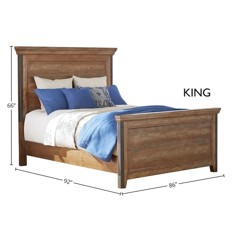 Lit coffre Canyon Brown avec rangement – Très grand lit/Grand lit, 1 personne