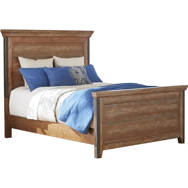 Lit coffre Canyon Brown avec rangement – Très grand lit/Grand lit, 1 personne
