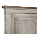 Ensemble de chambre 5 pièces crème et marron – Grand lit / Très grand lit / Très grand lit californien