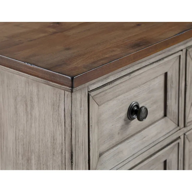 Ensemble de chambre 5 pièces crème et marron – Grand lit / Très grand lit / Très grand lit californien