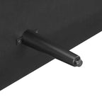 Bahut Mid-Century Acajou / Noir mat, 2 portes, 157 cm