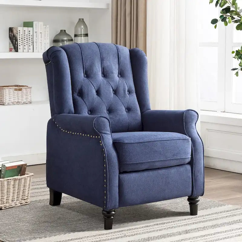 Fauteuil inclinable à dossier basculant jaune/vert/bleu/beige, capitonné, une place