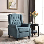 Fauteuil inclinable à dossier basculant jaune/vert/bleu/beige, capitonné, une place