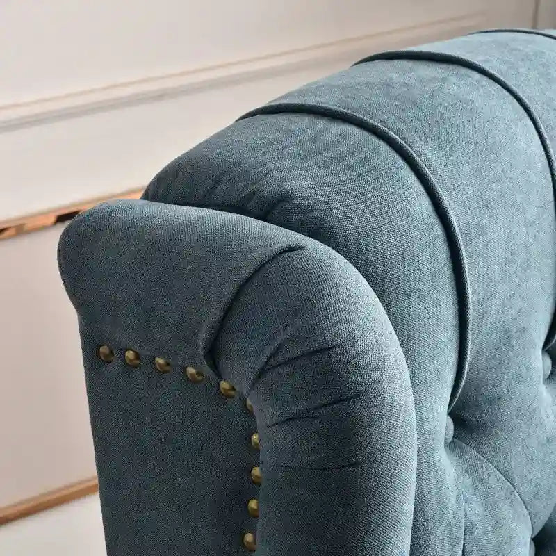 Fauteuil inclinable à dossier basculant jaune/vert/bleu/beige, capitonné, une place