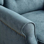 Fauteuil inclinable à dossier basculant jaune/vert/bleu/beige, capitonné, une place