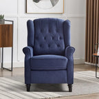 Fauteuil inclinable à dossier basculant jaune/vert/bleu/beige, capitonné, une place