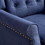 Fauteuil inclinable à dossier basculant jaune/vert/bleu/beige, capitonné, une place
