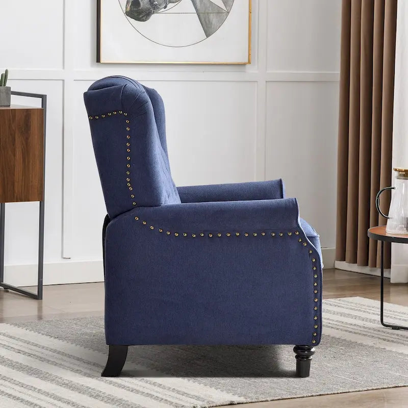 Fauteuil inclinable à dossier basculant jaune/vert/bleu/beige, capitonné, une place