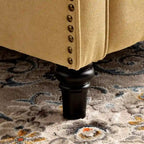 Fauteuil inclinable à dossier basculant jaune/vert/bleu/beige, capitonné, une place