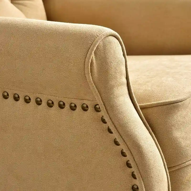 Fauteuil inclinable à dossier basculant jaune/vert/bleu/beige, capitonné, une place