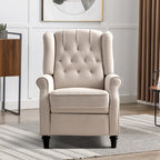 Fauteuil inclinable à dossier basculant jaune/vert/bleu/beige, capitonné, une place
