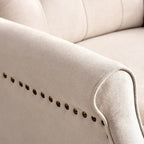 Fauteuil inclinable à dossier basculant jaune/vert/bleu/beige, capitonné, une place