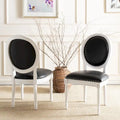 Chaise de salle à manger ovale dossier parisien, lot de 2 – Plusieurs coloris