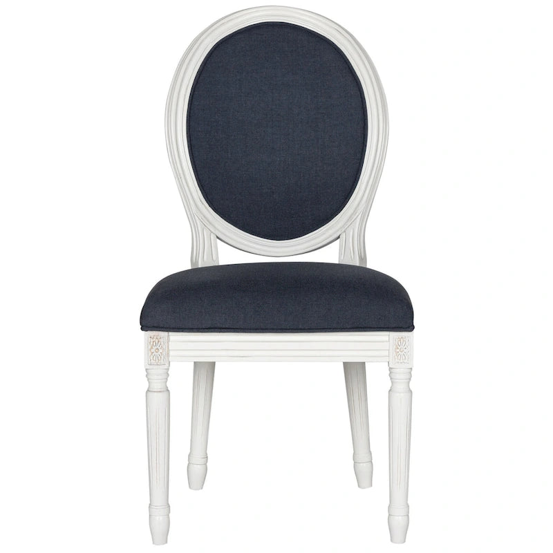 Chaise de salle à manger ovale dossier parisien, lot de 2 – Plusieurs coloris