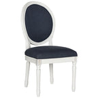Chaise de salle à manger ovale dossier parisien, lot de 2 – Plusieurs coloris