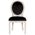 Chaise de salle à manger ovale dossier parisien, lot de 2 – Plusieurs coloris