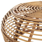 Table basse ronde en rotin Honey Brown Wash, 1 personne