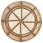 Table basse ronde en rotin Honey Brown Wash, 1 personne