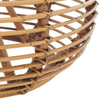 Table basse ronde en rotin Honey Brown Wash, 1 personne