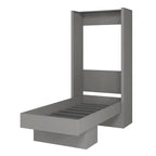 Lit escamotable mural simple Ash / Marron / Blanc / Gris / Noir avec étagère