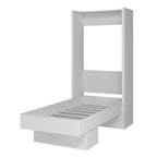 Lit escamotable mural simple Ash / Marron / Blanc / Gris / Noir avec étagère