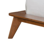Lit plateforme profil bas Mid-Century Noyer – Queen / Full / King