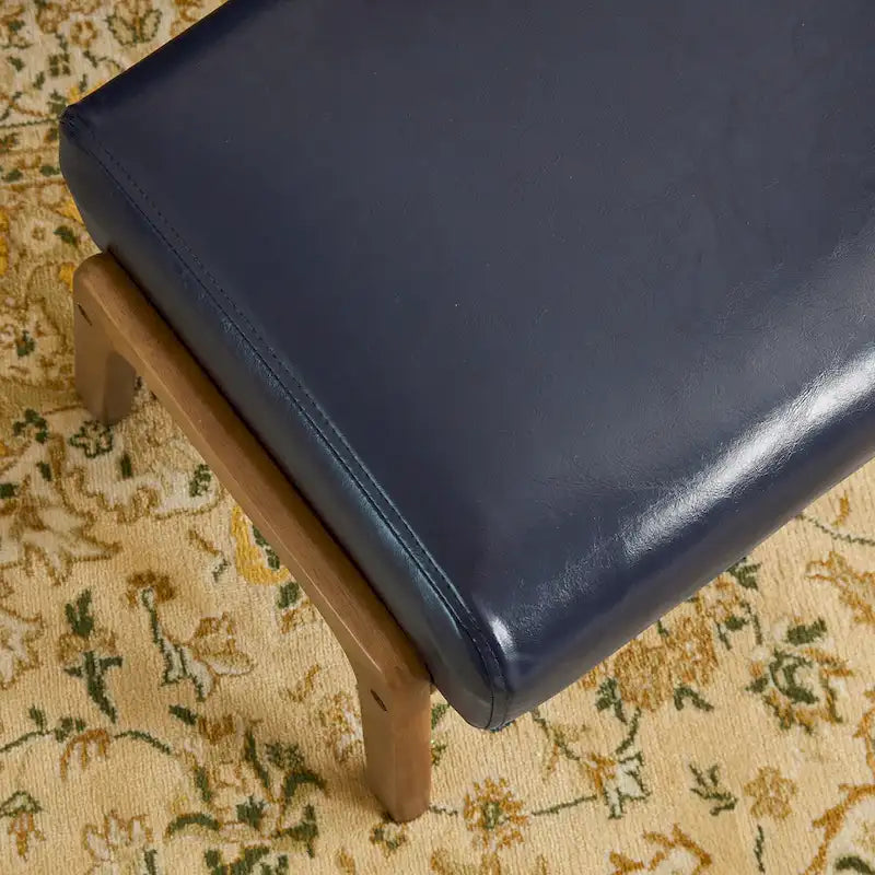 Tabouret d'appoint mi-siècle en similicuir vert / camel / marron / bleu, assise individuelle