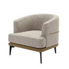 Fauteuil crapaud bicolore, Vert Moutarde / Orange Brûlé, 1 place